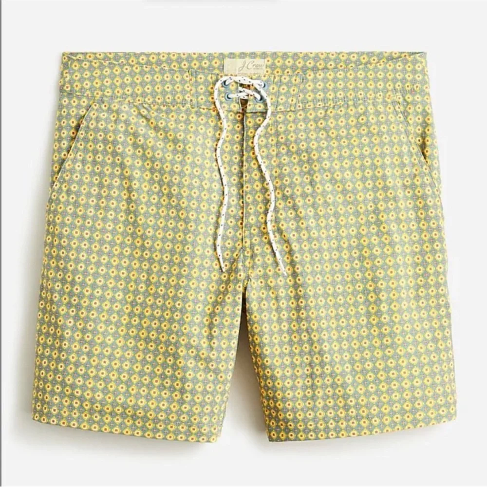 J. Crew 7” Stretch Breaker Board Shorts in Floral Print